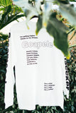Long sleeve lyric t-shirt - White