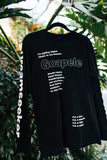 Long sleeve lyric t-shirt - Black & White
