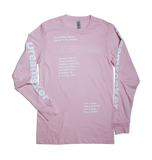 Long sleeve lyric t-shirt - Pink